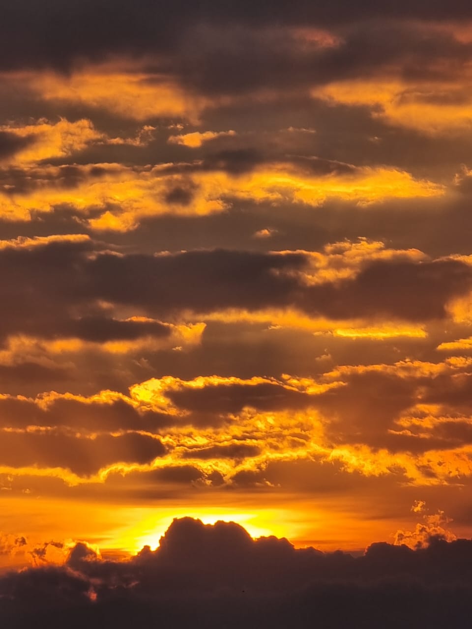 Goldener Sonnenuntergang